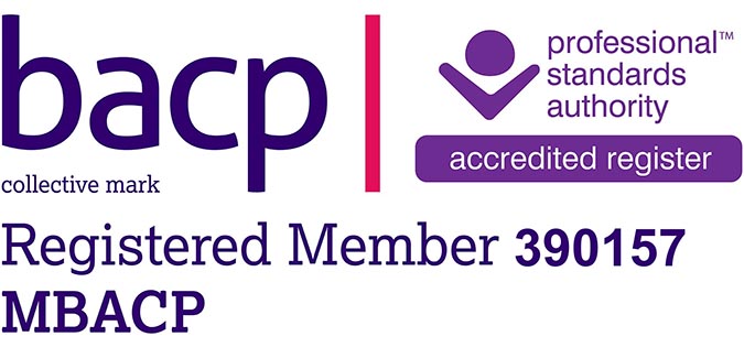 Registererd member badge for the British Association for Counselling and Psychotherapy